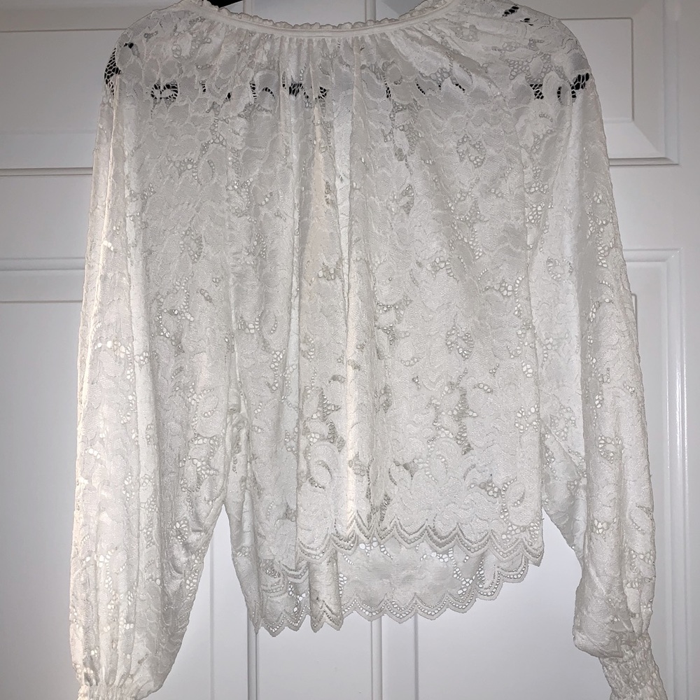 Ivory Free people lace blouse